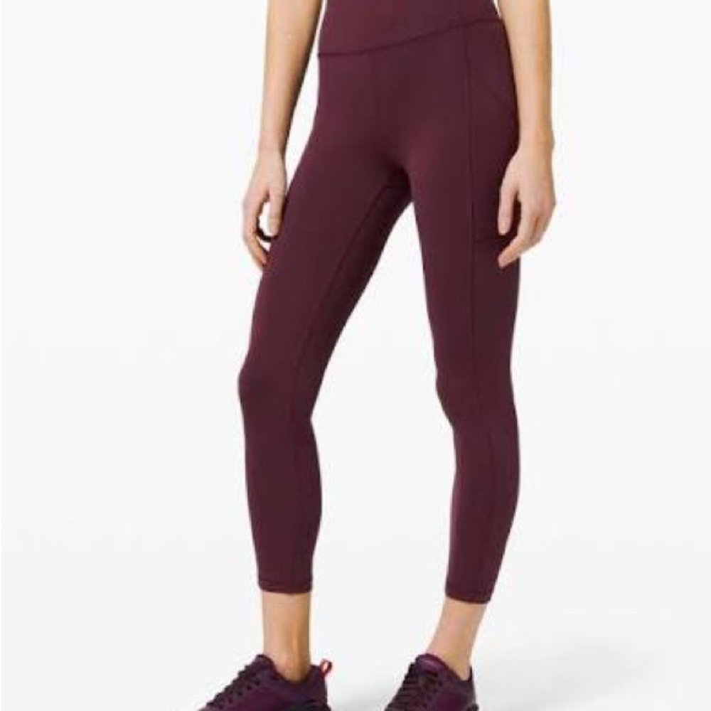 Lululemon Wunder Under Leggings - Cassis